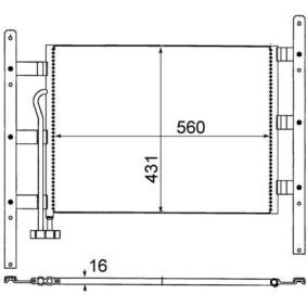 Klimakondensator von MAHLE ORIGINAL AC 520 000S
