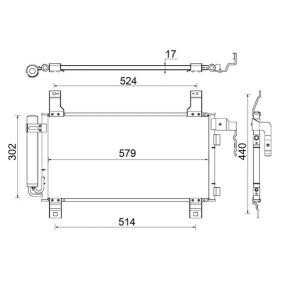 Köp Kondensor, klimatanläggning av MAHLE ORIGINAL AC 794 000S till det låga priset 1447,87 kr