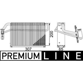 Kjøp Fordamper, klimaanlegg av MAHLE ORIGINAL AE 147 000P til den lave prisen 3158,07 NOK