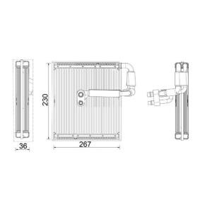 Verdampfer, Klimaanlage AE 27 000P