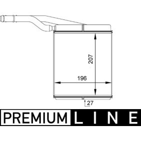 Wärmetauscher, Innenraumheizung AH 143 000P