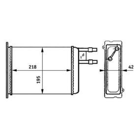 Achetez des Radiateur de chauffage MAHLE ORIGINAL AH 147 000S à prix pour 30,85 €