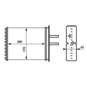 Achetez des Radiateur de chauffage MAHLE ORIGINAL AH 161 000S à prix pour 37,35 €