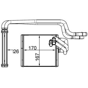 Wärmetauscher, Innenraumheizung AH 198 000S von MAHLE ORIGINAL günstig für 70,92 € online kaufen