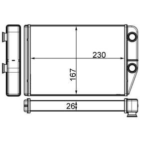 Achetez des Radiateur de chauffage MAHLE ORIGINAL AH 225 000S à prix pour 65,44 €
