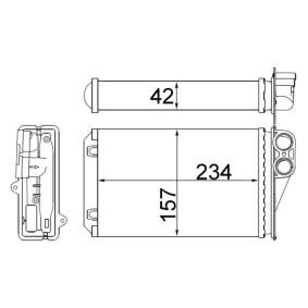 Acquista Radiatore riscaldamento da MAHLE ORIGINAL online per 207 SW Van / Station Wagon (WK_) a prezzi moderati