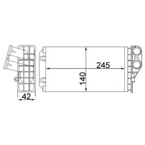 Compre Radiador de calefacción de MAHLE ORIGINAL online para C4 I Furgoneta / Hatchback (LR) a precios moderados