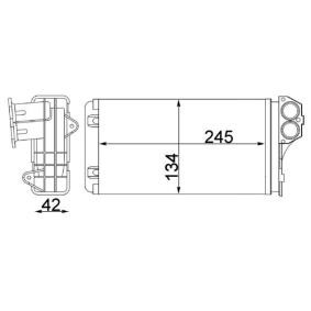 Wärmetauscher, Innenraumheizung AH 88 000S von MAHLE ORIGINAL günstig für 23,78 € online kaufen