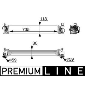 Köp Intercooler av MAHLE ORIGINAL CI 217 000P till det låga priset 2893,98 kr