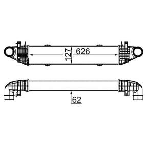 Ladeluftkühler CI 359 000S von MAHLE ORIGINAL günstig für 127,76 € online kaufen