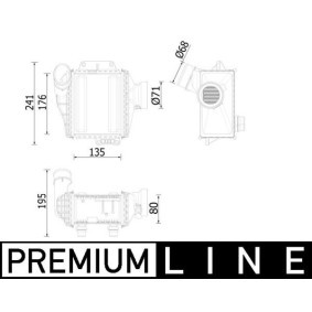 Ladeluftkühler CI 539 000P von MAHLE ORIGINAL günstig für 203,39 € online kaufen