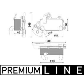 VOLKSWAGEN Ölkühler, Automatikgetriebe von MAHLE ORIGINAL