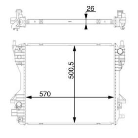 Achetez des Radiateur du moteur MAHLE ORIGINAL CR 1363 000S à prix pour 626,60 €