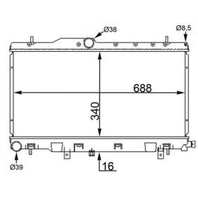 Achetez des Radiateur du moteur MAHLE ORIGINAL CR 1563 000S à prix pour 140,50 €