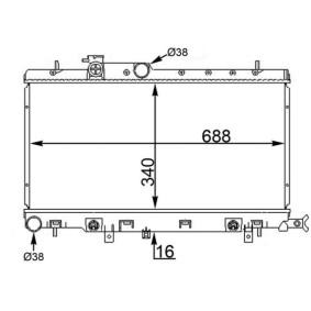 Achetez des Radiateur du moteur MAHLE ORIGINAL CR 1564 000S à prix pour 150,41 €