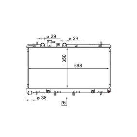 Achetez des Radiateur du moteur MAHLE ORIGINAL CR 1580 000S à prix pour 141,83 €