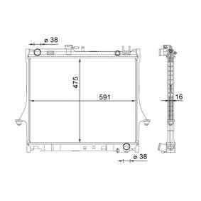 Acquista Radiatore motore da MAHLE ORIGINAL CR 1661 000S a buon mercato per soli 146,43 €
