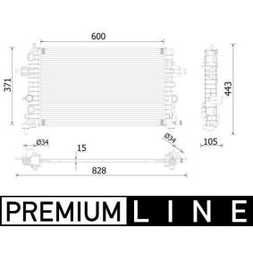 Achetez des Radiateur du moteur MAHLE ORIGINAL CR 2227 000P à prix pour 111,60 €