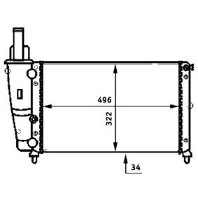 Achetez des Radiateur du moteur MAHLE ORIGINAL CR 346 000P à prix pour 64,78 €