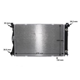 Achetez des Radiateur du moteur MAHLE ORIGINAL CR 39 000P à prix pour 151,66 €