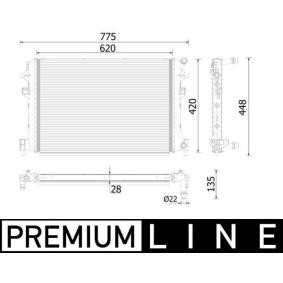 Achetez des Radiateur basse température, intercooler MAHLE ORIGINAL CR 959 000P à prix pour 194,51 €