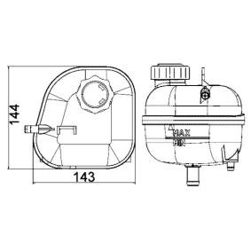 Achetez des Vase d'expansion, liquide de refroidissement MAHLE ORIGINAL CRT 85 001S à prix pour 61,45 €
