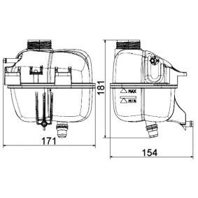 Achetez des Vase d'expansion, liquide de refroidissement MAHLE ORIGINAL CRT 87 001S à prix pour 60,11 €