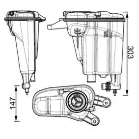 Ausgleichsbehälter CRT 95 000S von MAHLE ORIGINAL günstig für 27,48 € online kaufen