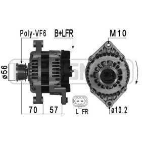 Lichtmaschine 209017A für CRUZE Schrägheck (J305) für 276,49 CHF