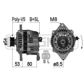 Lichtmaschine 209140A für SUBARU