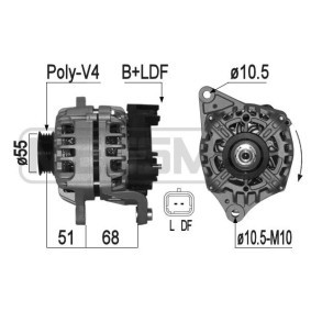 Lichtmaschine 209143A für Micra C+C III (K12) für 198,16 CHF