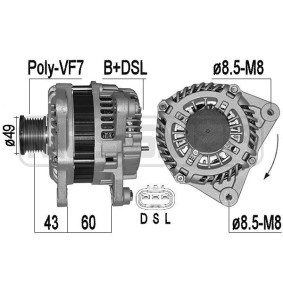 Lichtmaschine 209526A für Qashqai / Qashqai +2 I (J10, NJ10) für 305,84 CHF