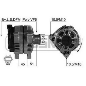 Lichtmaschine 210433A für 2 Schrägheck (DE_, DH_3) für 242,10 CHF