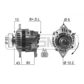 Lichtmaschine 210555A für Almera II Limousine (N16) für 194,64 CHF