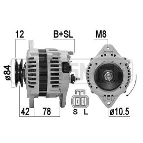 Lichtmaschine 210558A für Almera II Limousine (N16) für 245,76 CHF