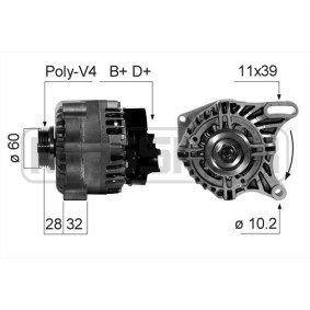 Lichtmaschine 210666A für Seicento / 600 Schrägheck (187_) für 179,70 CHF