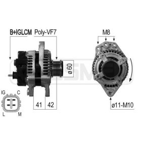 Lichtmaschine 210675A für MINI