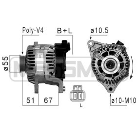 Lichtmaschine 210857A für Micra C+C III (K12) für 182,18 CHF