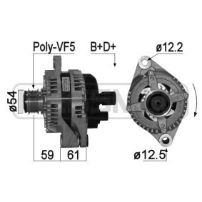 Lichtmaschine 210975A für GIULIETTA (940) für 302,28 CHF