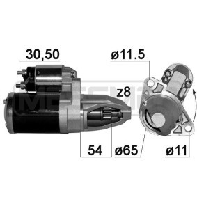 Anlasser 220896A für FORTWO Cabriolet (453) für 197,50 CHF