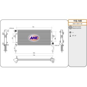 Acquista Radiatore motore da AHE 112.145 a buon mercato per soli 205,97 €