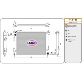 Acquista Radiatore da AHE online per Stonic Van / Hatchback (YB) a prezzi moderati