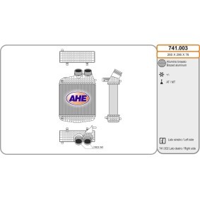 Acquista Intercooler da AHE online per GHIBLI III (M157) a prezzi moderati
