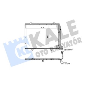 Klimakondensator 345510 für CHRYSLER