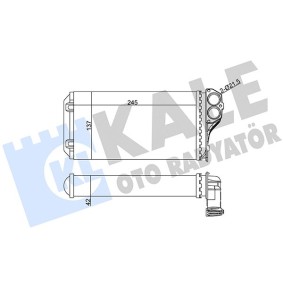 Acquista Scambiatore calore per riscaldamento abitacolo da KALE OTO RADYATOR 346310 a buon mercato per soli 26,43 €