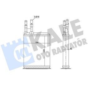 Acquista Scambiatore calore per riscaldamento abitacolo da KALE OTO RADYATOR 346515 a buon mercato per soli 30,78 €