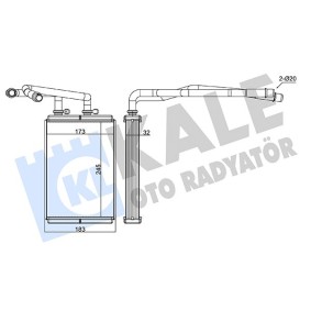 Acquista Scambiatore calore per riscaldamento abitacolo da KALE OTO RADYATOR 346840 a buon mercato per soli 71,62 €