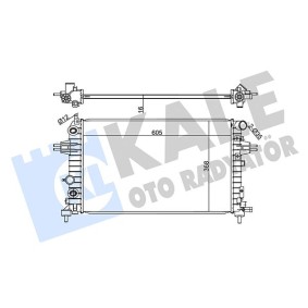 Achetez des Radiateur du moteur KALE OTO RADYATOR 364200 à prix pour 114,72 €