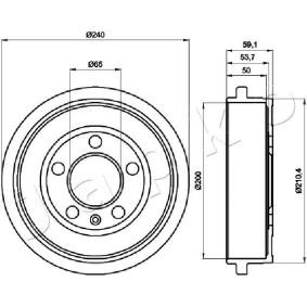 VOLKSWAGEN Bremstrommel von JAPKO