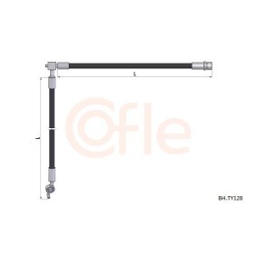 Compre Tubo flexível de travão da COFLE BH.RE015 a um preço baixo por 5,72 €